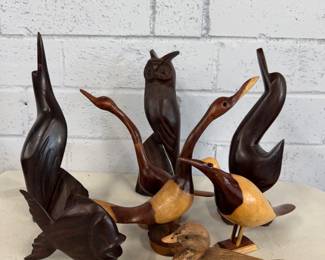 wooden birds