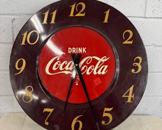 coca cola clock