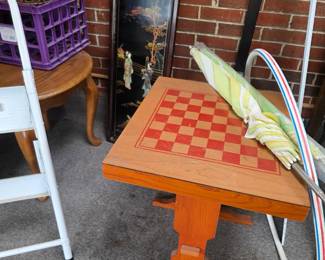 Chess Board Table, Asian Wall Art