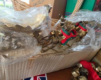 Brass Santa Sleigh
