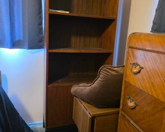Shelving, Roll Table, Waterfall Art Deco Dresser