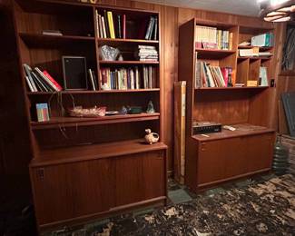 Mid-Century Teak Shelving Units