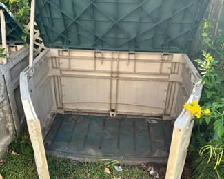 Sun cast Large Storage Box
Need to be pressure washed but nothing is broken.
55” across x 30” deep x 32” tall
Must be able to move and load yourself 
