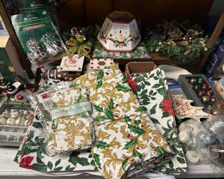 Christmas linens