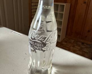 Lead crystal limited edition Coca Cola bottle paper weight.....