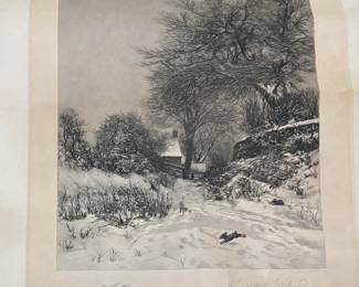 Unframed 'Rudolph Bleyer' Etching