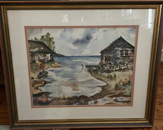 Original Coastal Watercolor