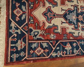 Persian Heriz Runner Color and Pattern Detail
