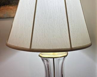 Pair of Crystal Lamps