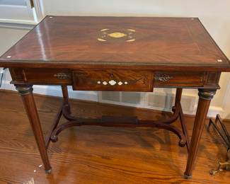 Fabulous Mother of Pearl Inlaid Writing Table
