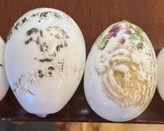 Victorian Milk Glass Easter Eggs