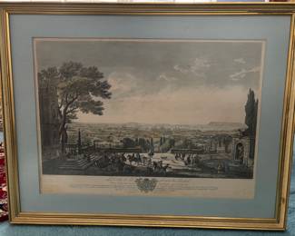 Print of 'The City of the Roadstead of Toulon' by J C Vernet