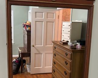 Thomasville Chippendale Carved Maple Mirror