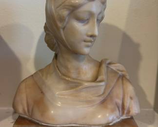 Alabaster sculpture of Dante's Beatrice