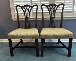 Pair of Chippendale Dining or Side Chairs