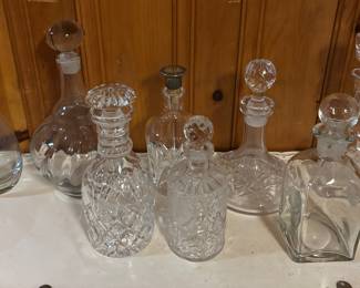 Impressive Crystal Decanter Collection