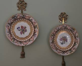 Pair of Vintage Porcelain Plates