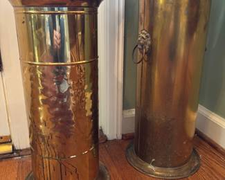 2 Sweet Brass Umbrella Stands