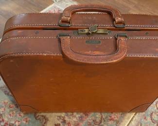 Interesting Leather Briefcase - closed