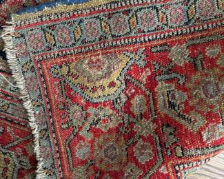 Fine Antique Persian Sarouk - Approx 4.5''x 6.5' Stitch Detail
