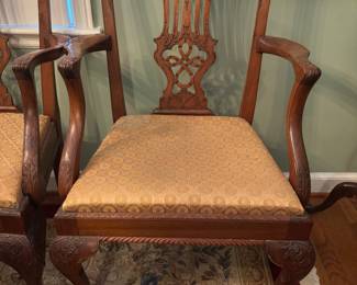 Chippendale Dining Room Arm Chair