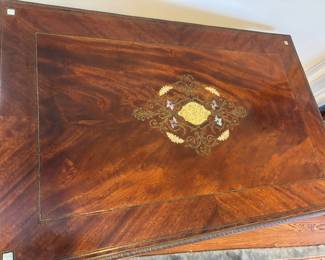 Fabulous Mother of Pearl Inlaid Writing Table - Top