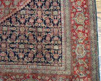 Fine Antique Persian Sarouk - Approx 4.5''x 6.5' Color and Pattern Detail