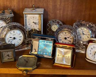 Nice Selection of Alarm and Small Mantle Clocks