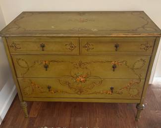 Handpainted Chest of Drawers - Part of suite
