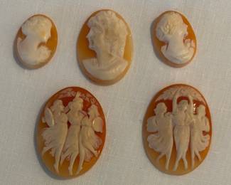 Collection of Amber Cameos