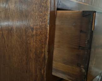 Detail of Bow Front Chest