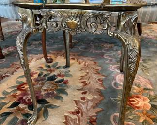Metal Rococo Glove Table