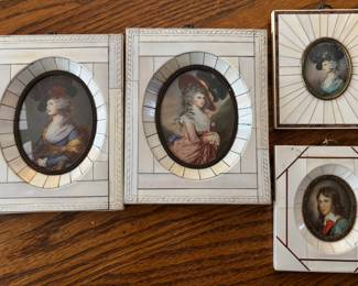 Some of the Mother of Pearl framed portraits