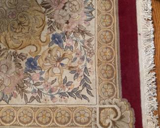 French Aubusson Rug 8.5'x12' -Color and Pattern Detail