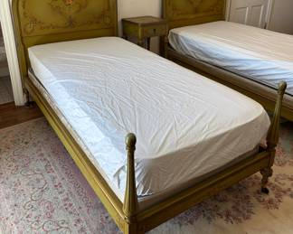 Hand painted Twin Beds - part of suite