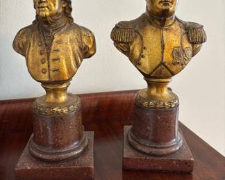 Busts of Napoleon and Adams