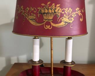 Vintage tole lamp