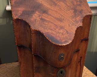 Antique Inlaid Knife Box