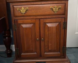 One of Two Matching Maple Side Chests
