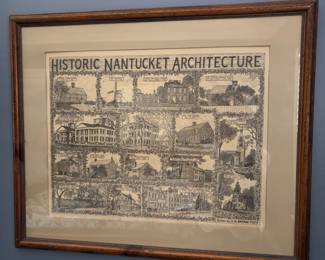 Wonderful Vintage Poster of Historic Nantucket