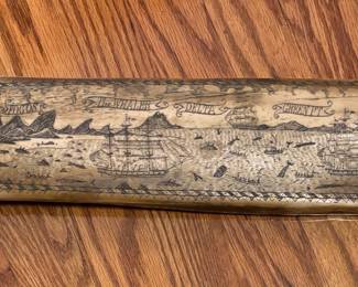 Reproduction of “The Whaler” Scrimshaw