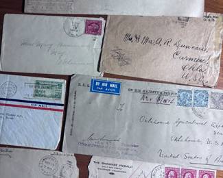 Old Special Delivery and Air Mail envelopes