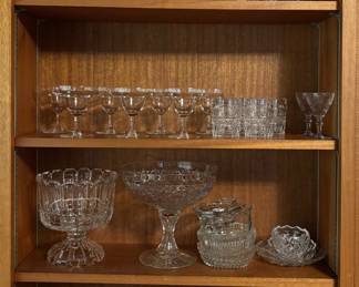 Some of the Crystal Stemware and Serving Pieces