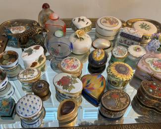 Porcelain Trinket Boxes (old and newer)