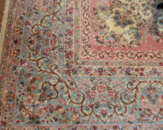 Large Vintage Karastan Rug Detail
