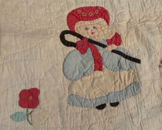Sun bonnet Sue baby quilt ‘40’s $75.00
39”x 50”