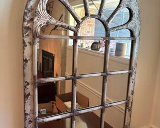 Metal framed window mirror (cracked) $80.00
32”w 48”t