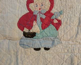 Sun bonnet Sue baby quilt ‘40’s $75.00
39”x 50”