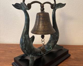 Dolphin ship bell by SPI
$150.00. 11”w 6”d 15”t