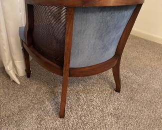 Cain back barrel chairs blue. $125.00 each
26”w 18”d 28”t
